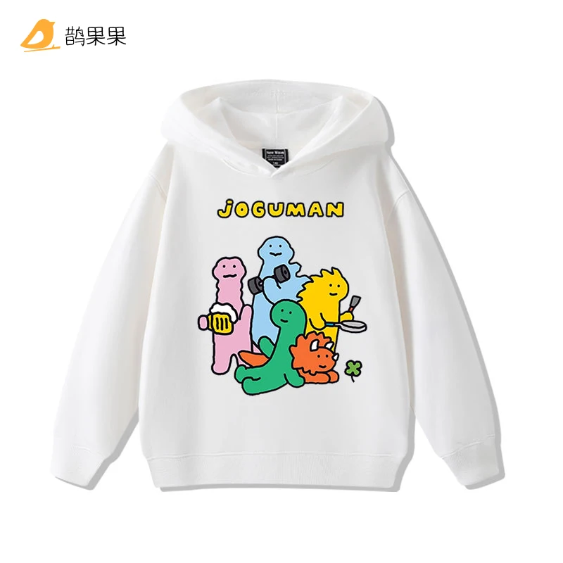 

Cartoon cute JOGUMAN printing children's casual fashion hoodie boys girls fall and winter comfortable warm hooded sweatshirt