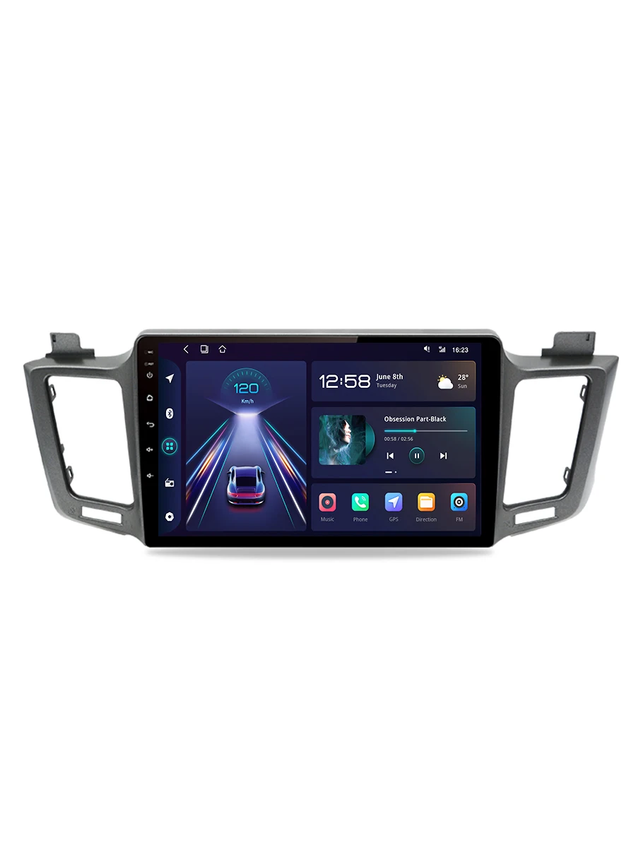 Junsun Draadloze Carplay Android Auto Autoradio Voor Toyota Rav4 Rav 4 2012 2013 - 2018 Gps Multimedia 2 Din - afbeelding 2