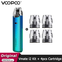 Original VOOPOO Vmate i2 Kit 30W 1500mAh Battery + 4pcs extra 3ML Vmate Top Fill Cartridge 0.4ohm or 0.7ohm E Cigarette Optional