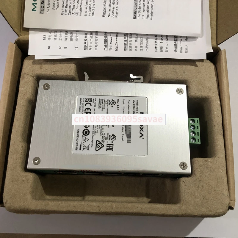 EDS-205A/208a Moxa Industrial Interchanger Non-Network Pipe Type 5/8 Ports 100 Mb Brand New