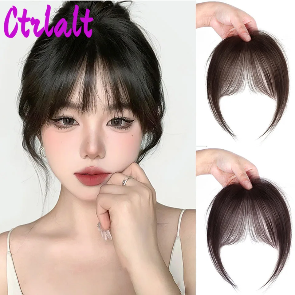 

Fake Invisible Synthetic Air Bangs Hair Clip-In Extension Front Fringes Hair pieces Air Bangs Fiber Good Hair Styling Accessorie