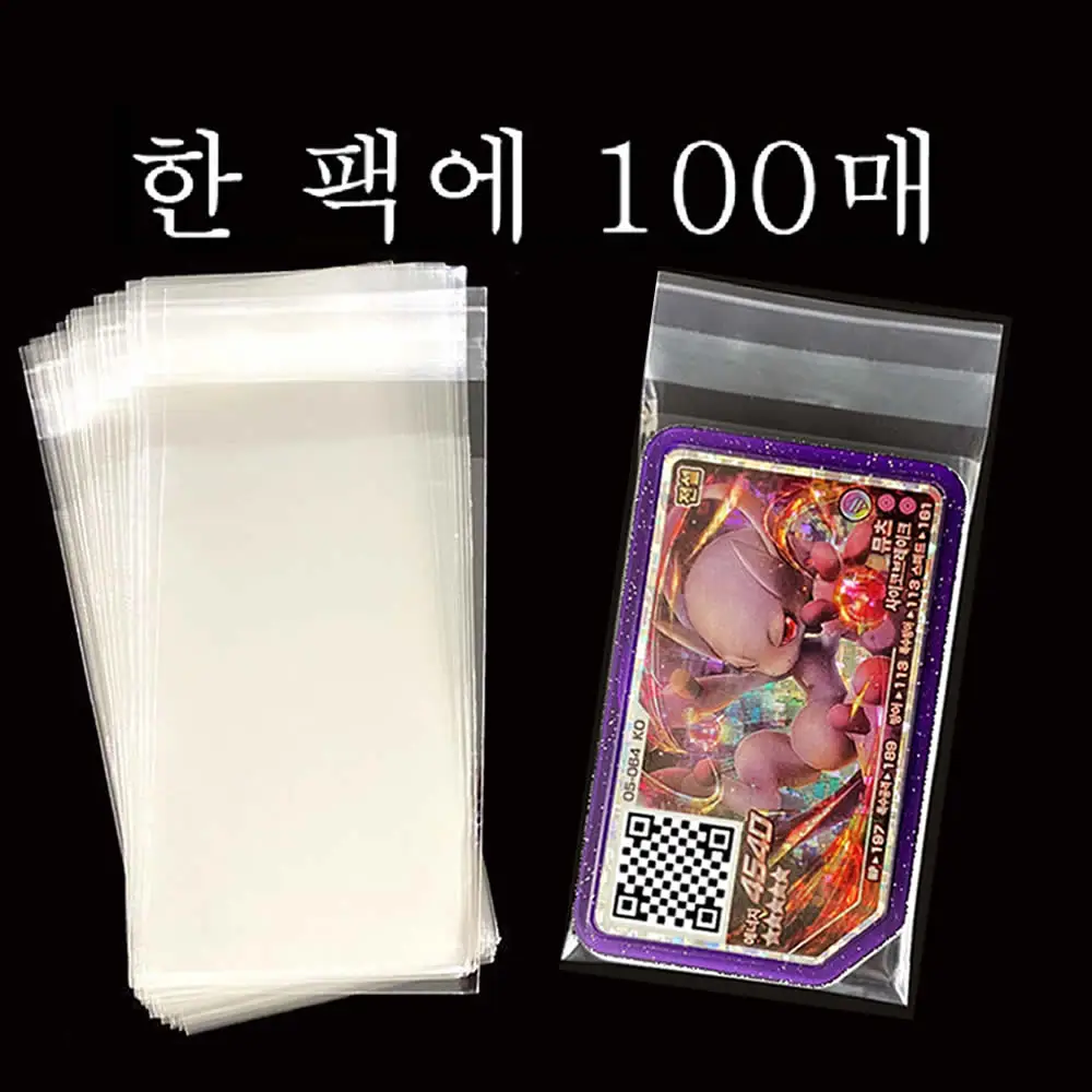 100Pcs Pokemon Gaole Transparent Sleeves Protector Disks Arcade Game Pokémon Ga-Olé Gaore Ga Ole Disc Card Display Kids 포켓몬가오레