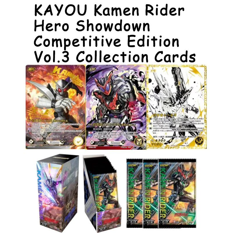 KAYOU Kamen Rider Hero Showdown Tier4 Wave3 Collectible Trading Cards Game Booster Box Birthday Gift