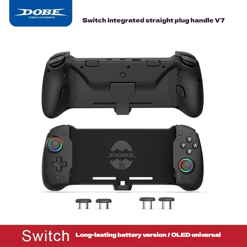 DOBE Switch V7 وحدة تحكم ألعاب مدمجة للمستمر/إصدار OLED ثلاثية الأبعاد لقاعة الزناد الخطي Turbo Joycon Gamepad