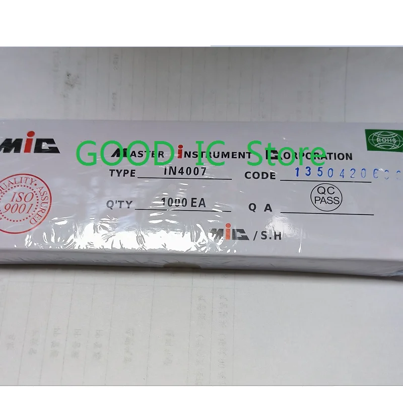 1000PCS 1A DO204AL DO41 1N4001 50V 1 1N4002 100V 1N4003 200V 1N4004 400V 1N4005 600V 1N4006 800V 1N4007 1000V rectifier diode