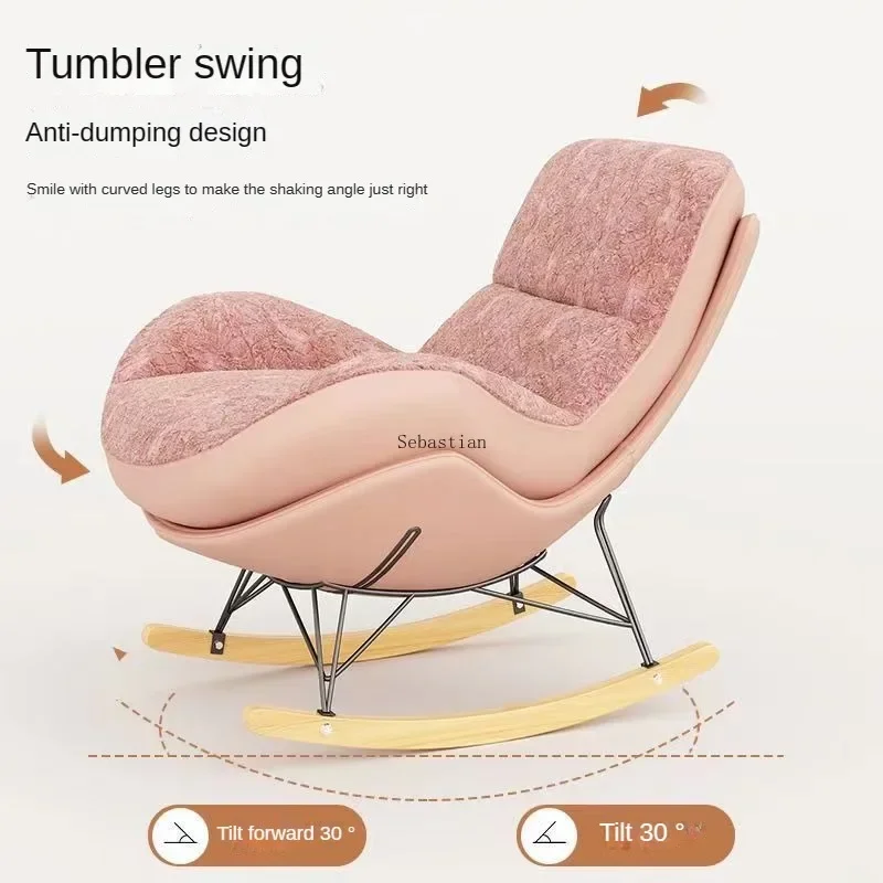 Winter Lazy Sofa Double Sided Lobster Swinging Chair Reclining Chair Sleepable Bedroom Small Sofa Balcony Leisure Chair