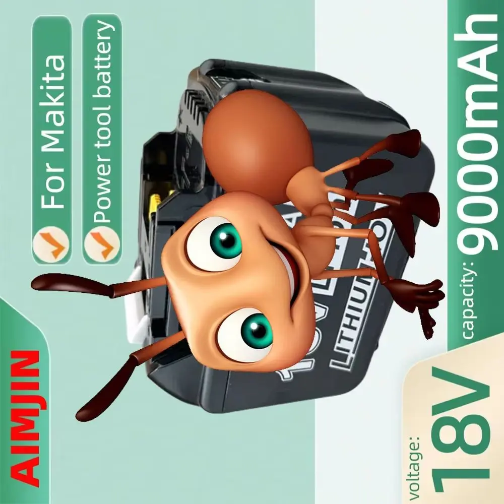 

18V 9000mAh lithium battery, For Makita BL1815 BL1830 BL1840 BL1850B 18V power tool battery