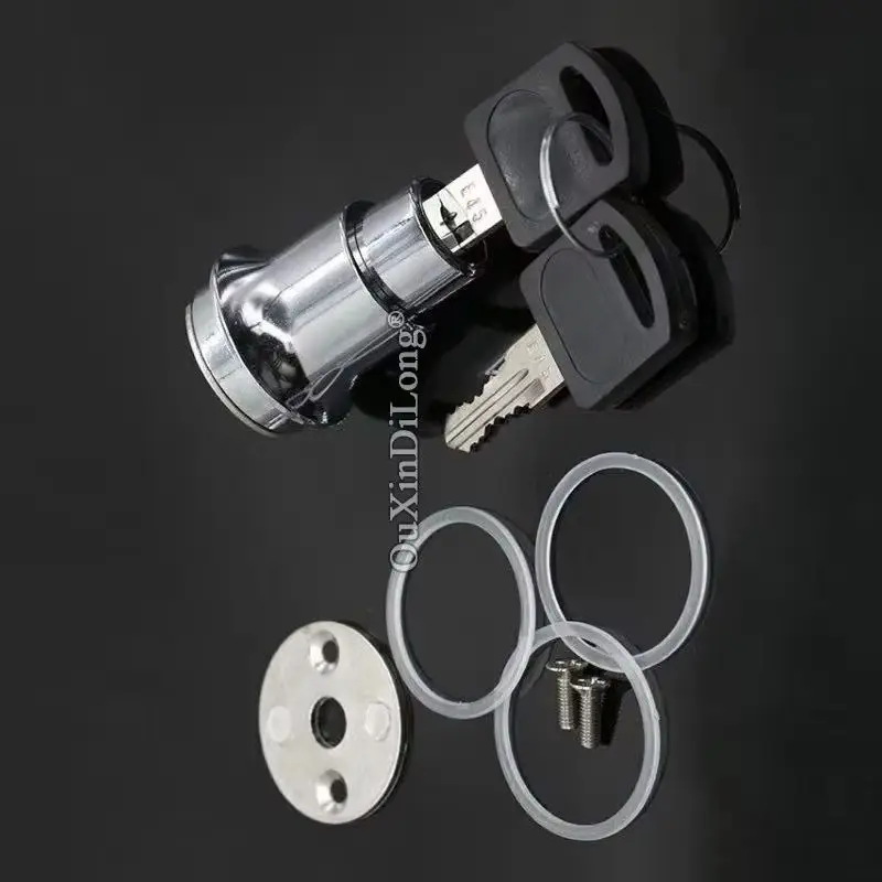Brand New 10PCS Zinc Alloy Glass Cabinet Locks Shopping Mall Jewelry Display Cabinet Door Locks Push Lock for 5~8mm