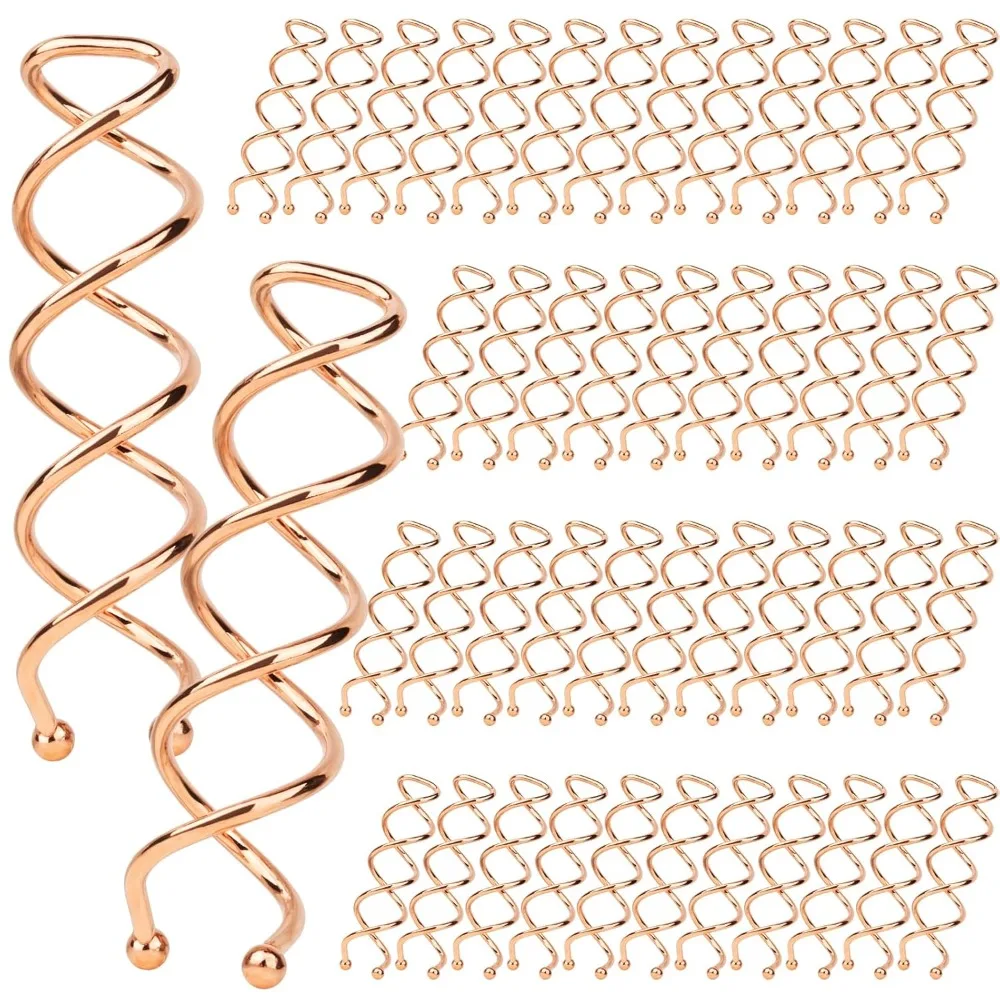 

FANDAMEI 50 шт. спиральные заколки для волос, спиральные заколки для девочек, женщин и детей, круглые заколки и булочки без царапин,