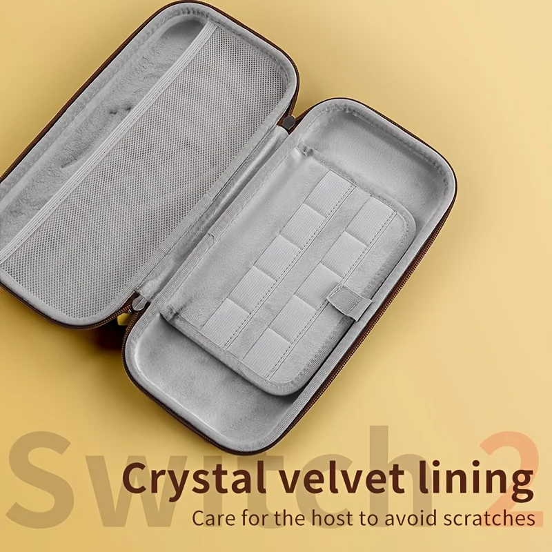 Switch 2ポータブル収納バッグ、耐久性のあるEVA素材、大容量、ダブルジッパー開閉のトラベルオーガナイザーに最適