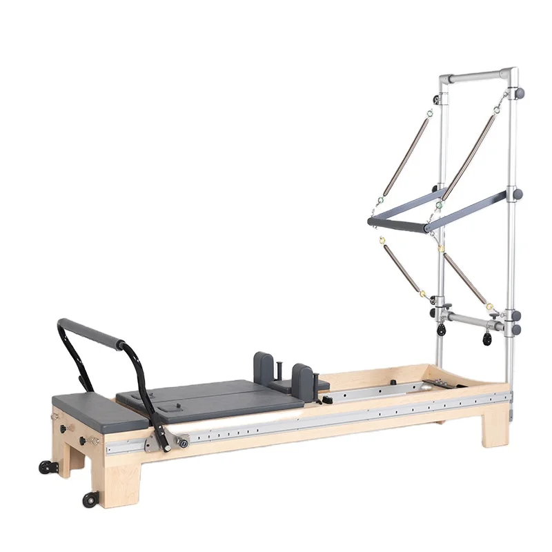 

YTYIN Dual-Track Half Tower Pilates Reformer, Double Slide Fitness Machine for Full Body Workout