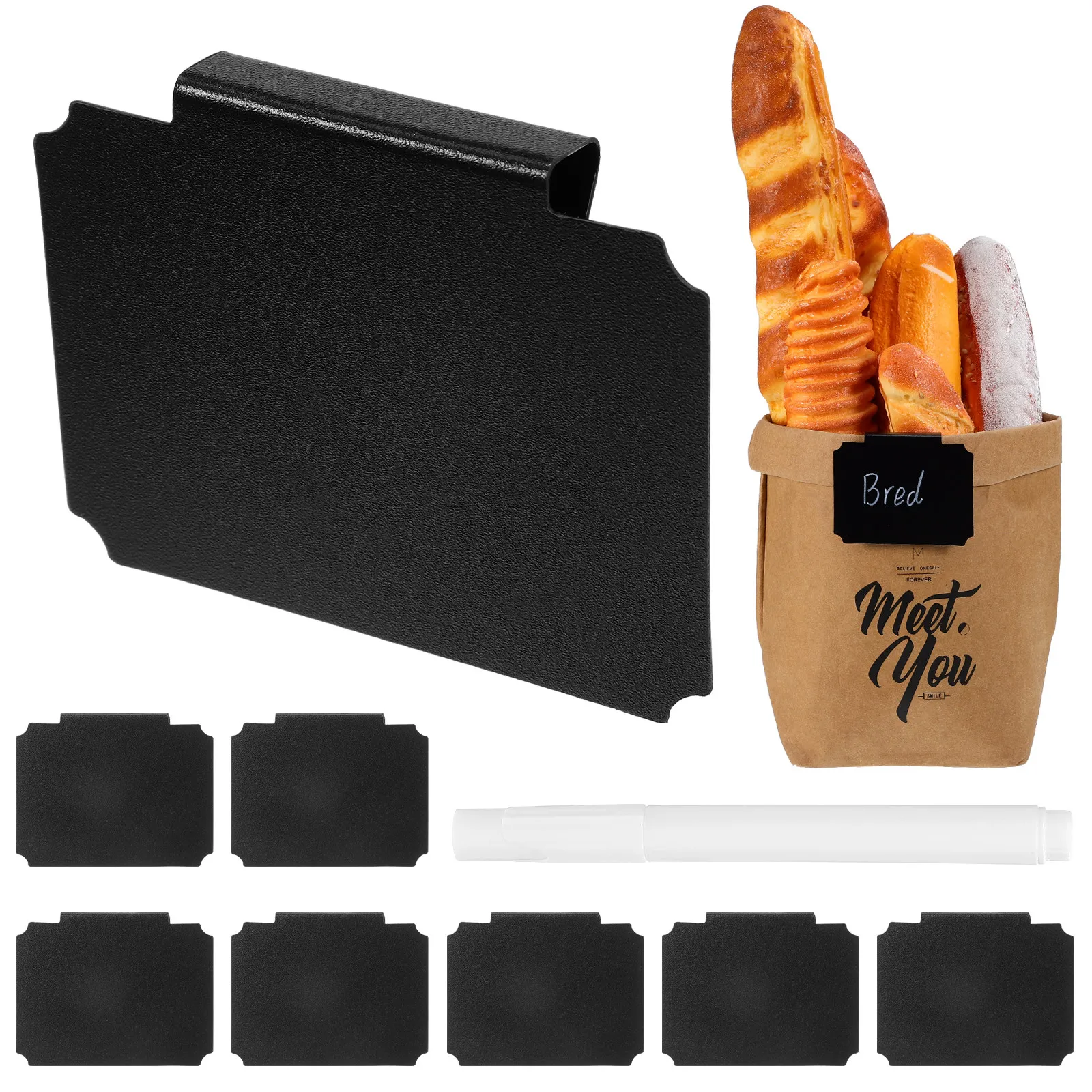 

12Pcs Clip on Basket Labels Removable Label Clips for Storage Tote Bins Kitchen Bathroom Pantry Tool Box Price Display Holder