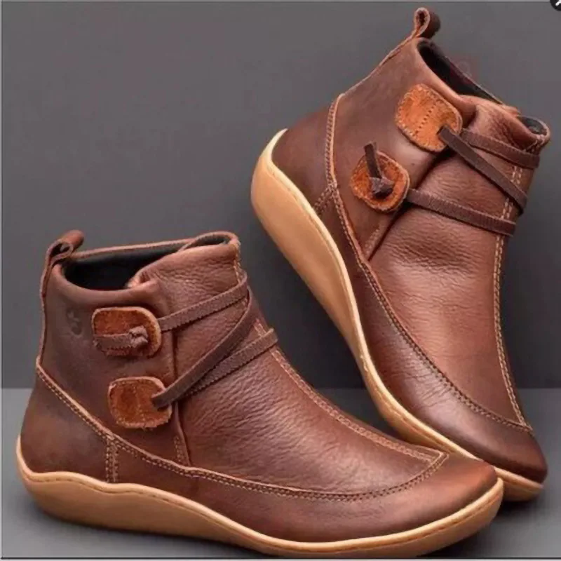 Women's boots 2025 new European and American short boots sports lace up short boots women's boots