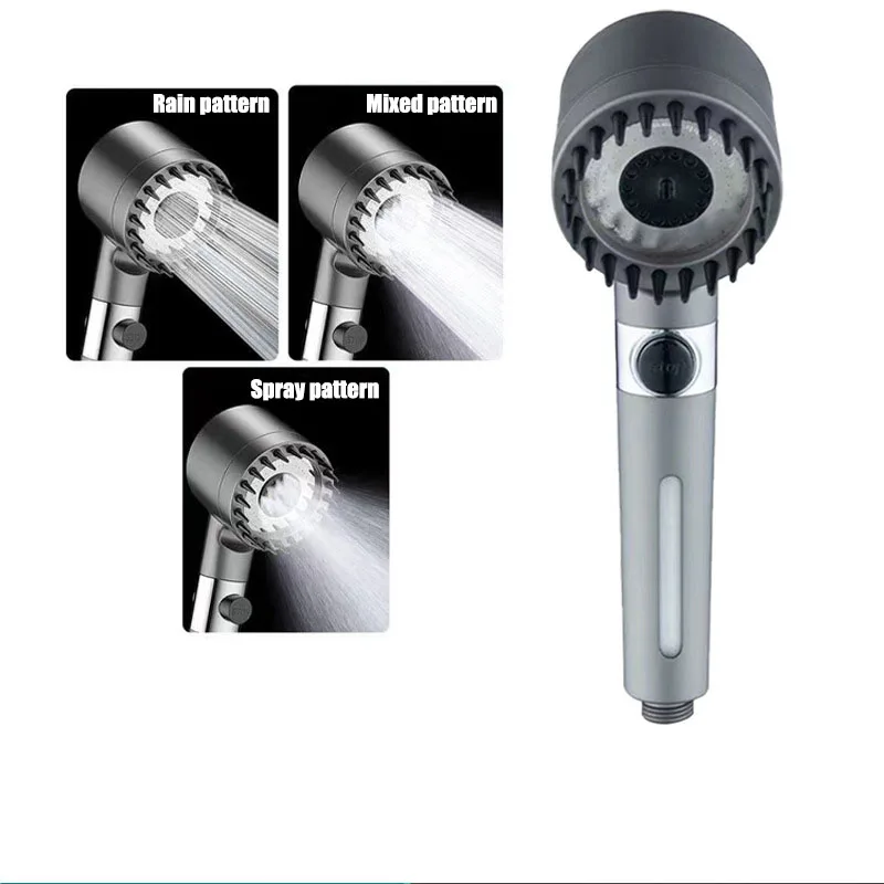 3-speed adjustment shower visualization window bathroom accessories head massage showerhead showers for bathroom items filter