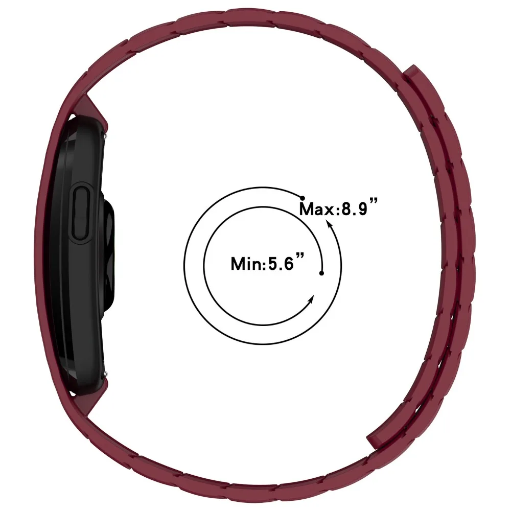 GarminCirqa Magnetic Silicone Strap Quick Release Sport Wristband Waterproof Sweatproof Cycling Running Fitness Replacement Band