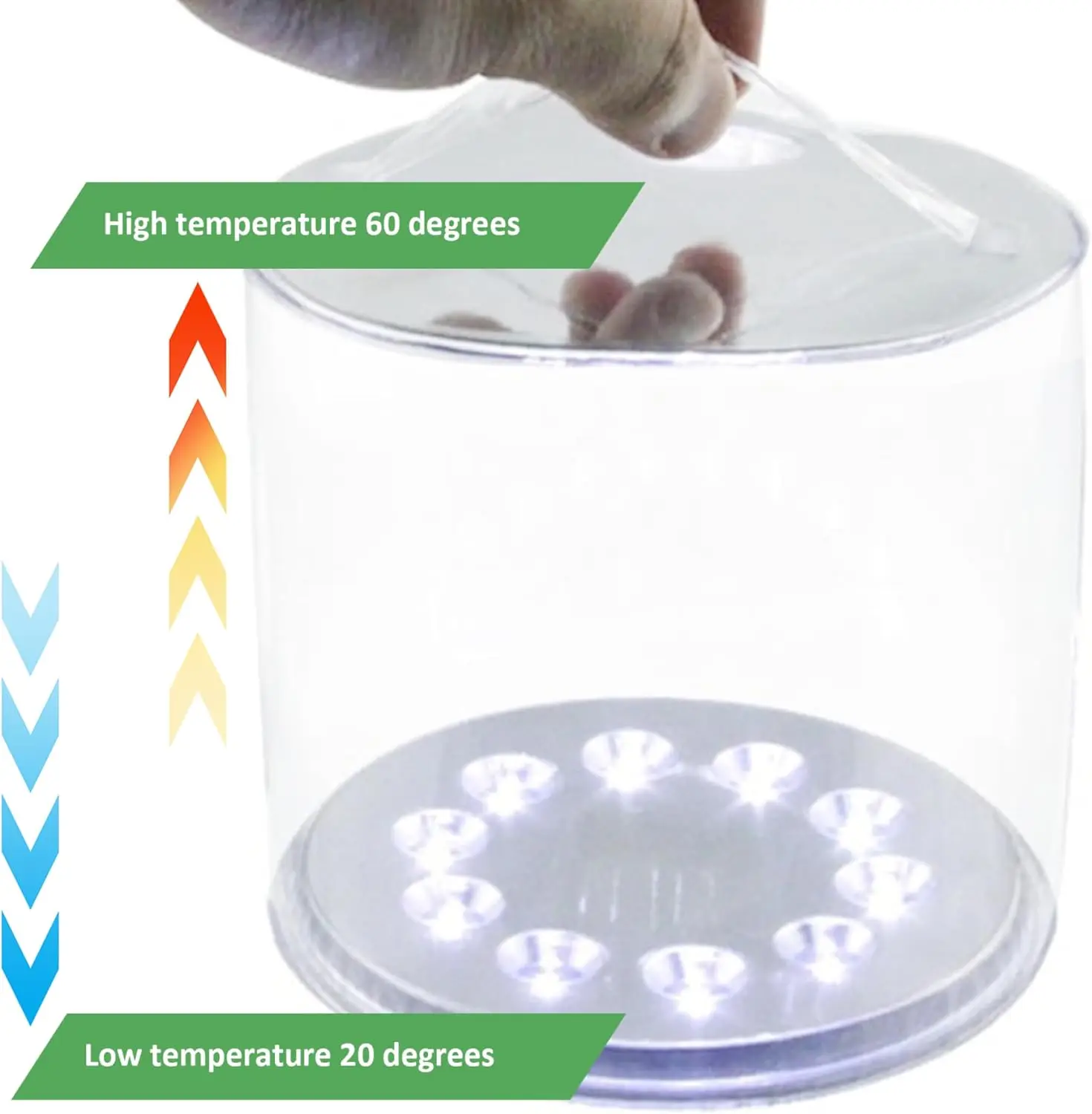 فانوس شمسي قابل للنفخ مقاوم للماء ، فانوس تخييم بإضاءة ليد بيضاء ، مصباح قابل للطي بمقبض ، ضوء طوارئ ، 2 * * #3