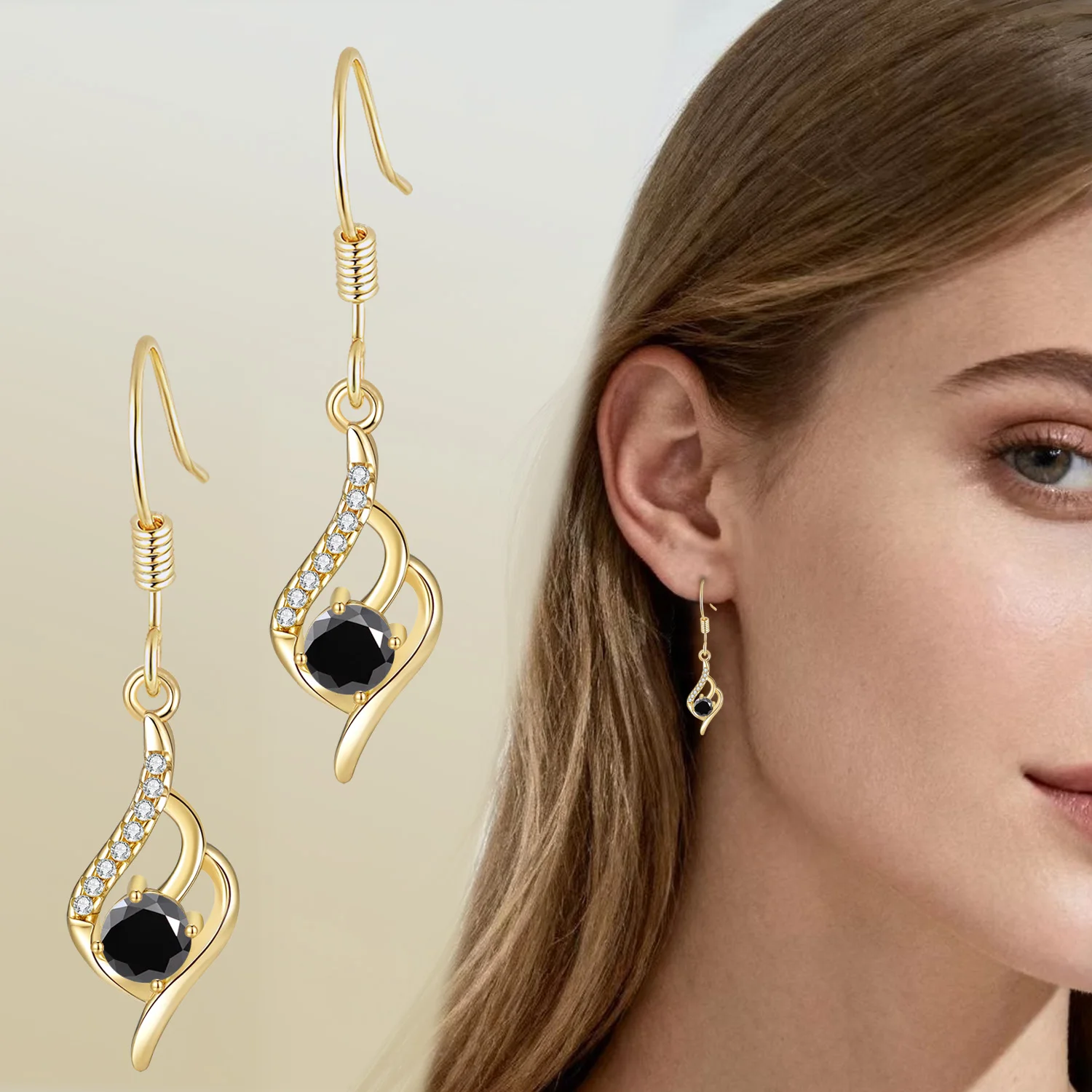 

LAMVOICE 1 carat moissanite earrings, S925 sterling silver, designer item high quality, valentine’s Day, gift for daughter