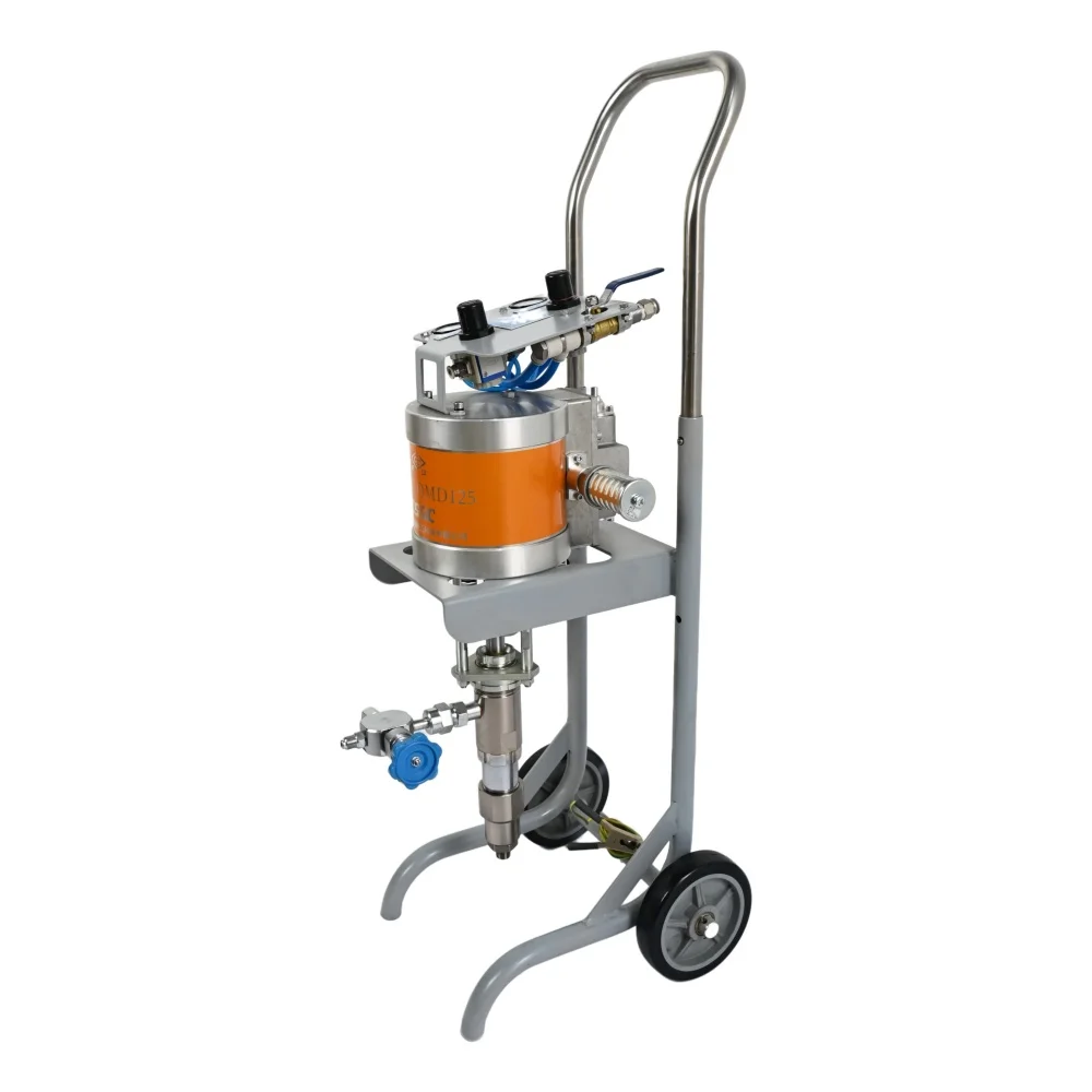 Efficient High Pressure Reciprocating Spray System With  Support For Reduced Paint & Cleaning Agent Consumption