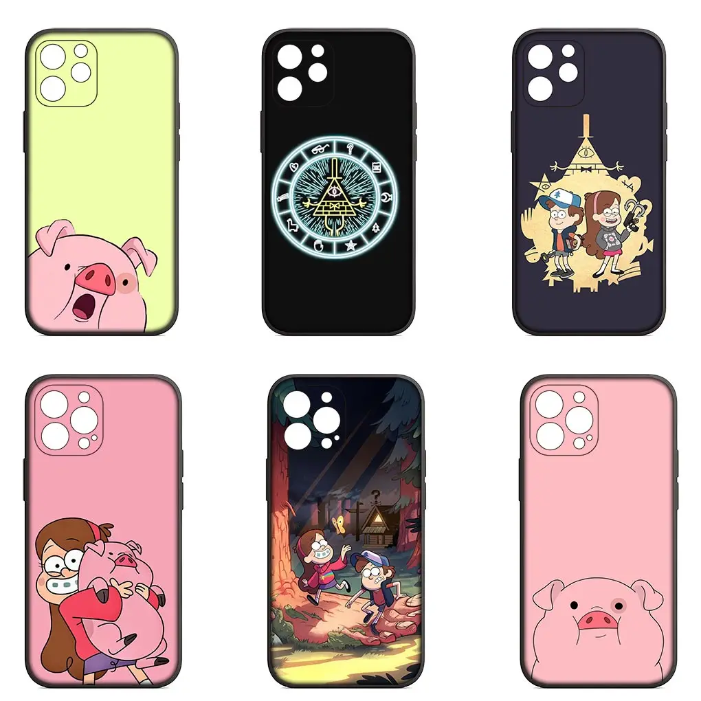 Gravity Falls Pig Waddles Casing Phone Cover for Apple iPhone 16 15 14 13 12 11 Pro Max 6 6S Plus + SE 16+ Soft Case