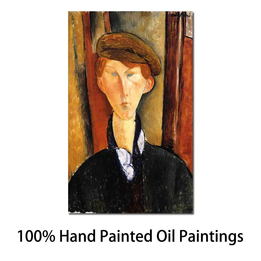 

Woman Art Online Amedeo Modigliani Paintings Young Man with Cap High Quality Hand Painted