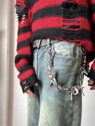 Punk Style Men's Pants Chain Multifunctional Collocation Heavy Metal One's Waist Fashion Luxury Accessories y2k Key Chain