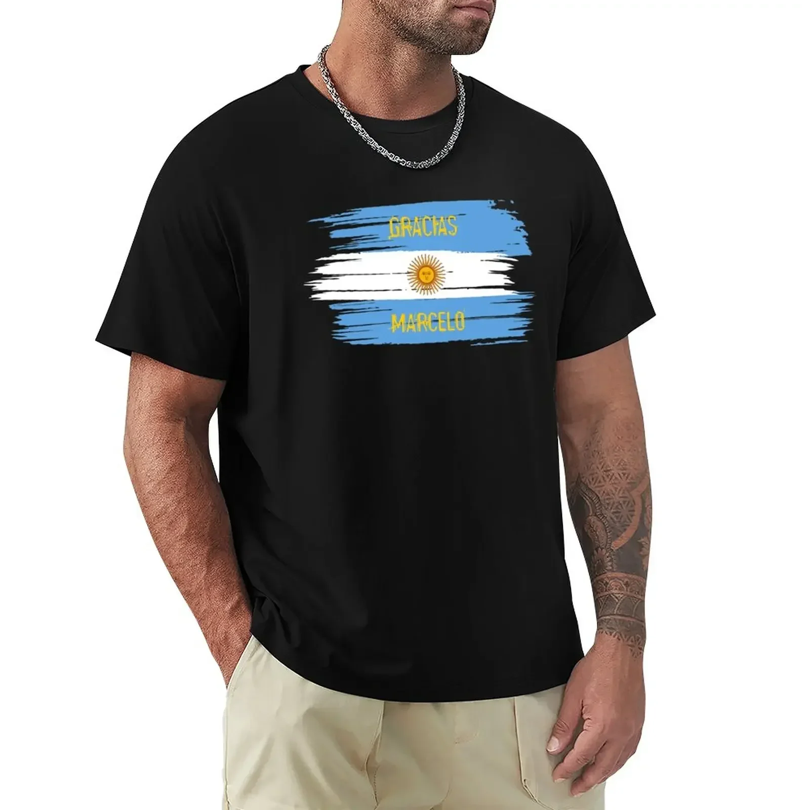 Gracias Marcelo T-Shirt quick-drying oversized t shirts for men