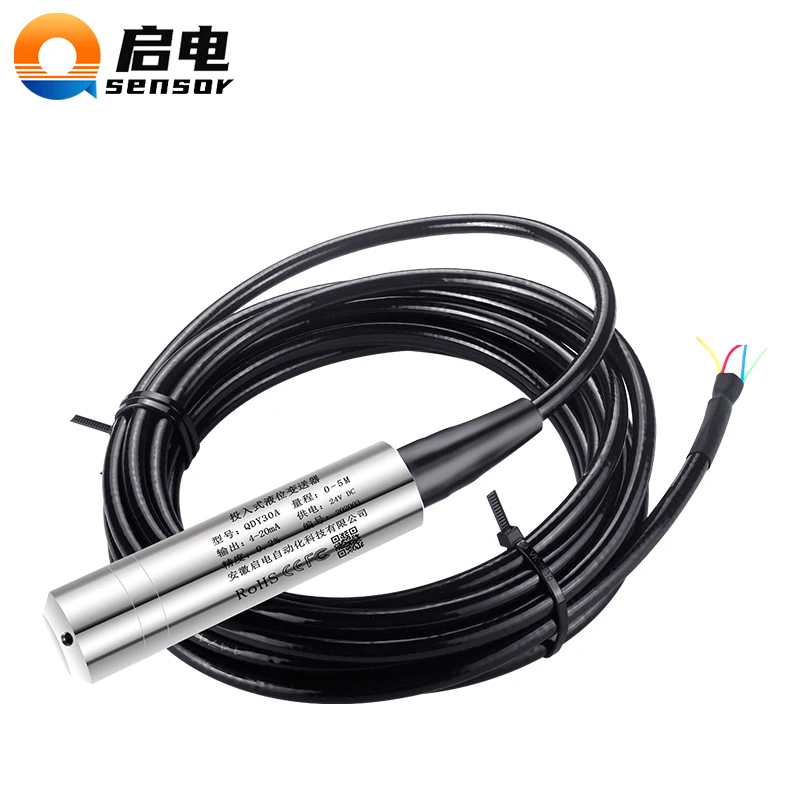 Hydrostatic water Pressure Level Sensor probe 4-20ma 0-3.3v signal output liquid level transmitter