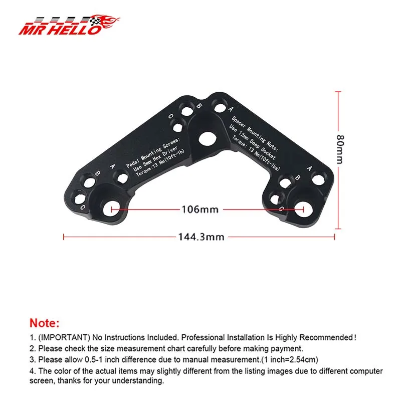 Aluminum Throttle Pedal Spacer For Honda Civic Jazz Fk2 Fk8 Gk5 14+ Rhd(Right-hand drive)