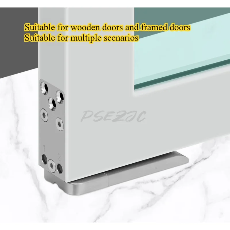 Ground Spring No Need To Dig Pit Wooden Door with Frame Universal Hidden Buffer Positioning Stainless Steel Ground Spring