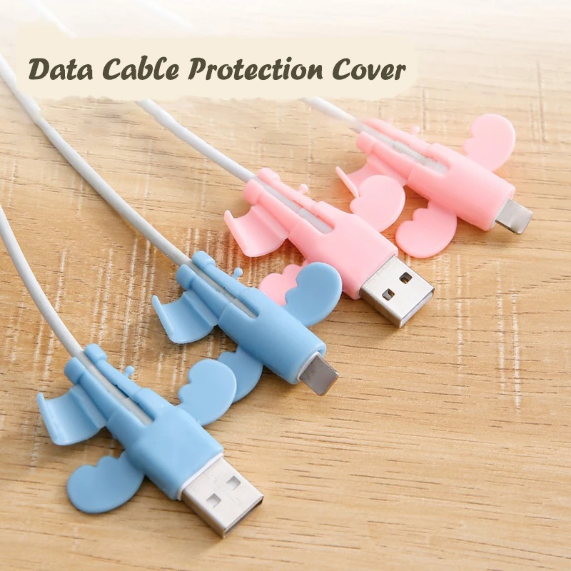 20 шт., милый маленький ангел, защитный чехол для кабеля для передачи данных, противоразрывной органайзер для кабеля, USB TypeC, рукав для линии передачи данных
