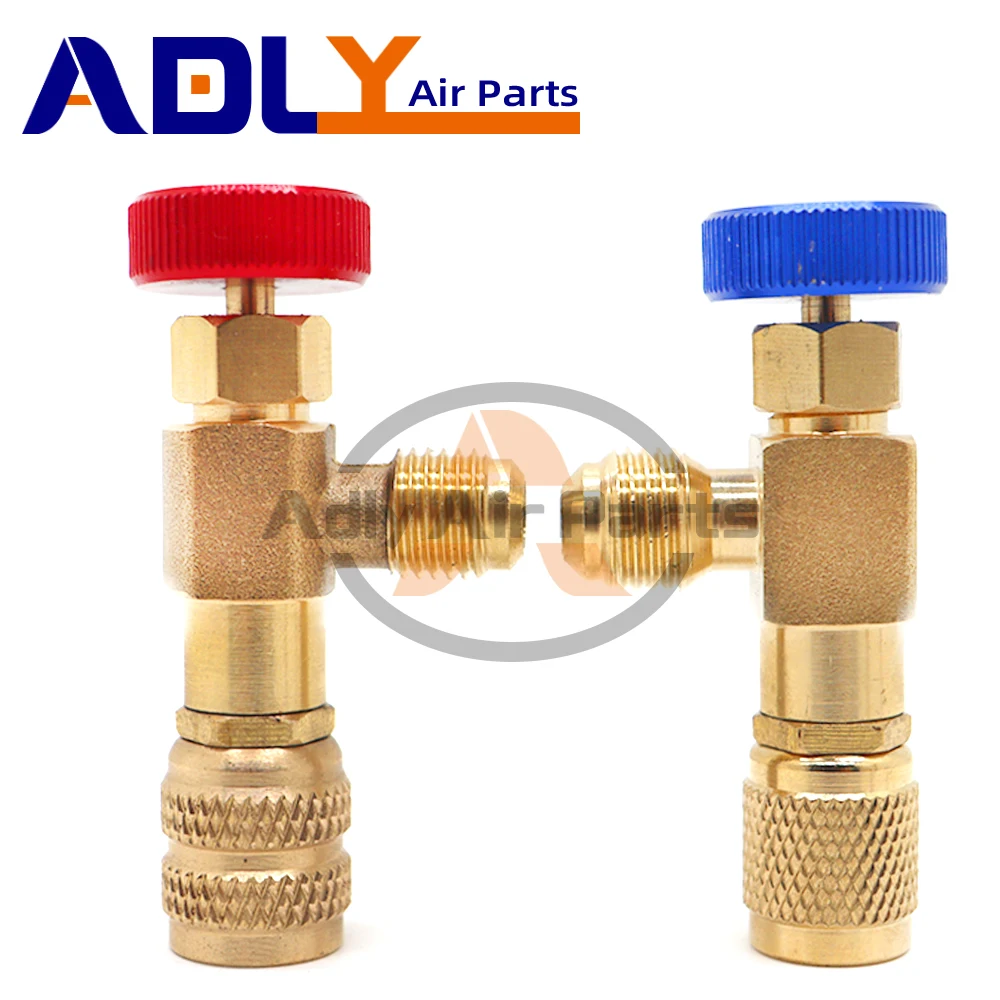 Neue Auto Klimaanlage Kältemittel Sicherheitsventil R410A R22 1/4 "Kühlung Lade Sicherheit Flüssigkeit Adapter Hand Werkzeug Teile