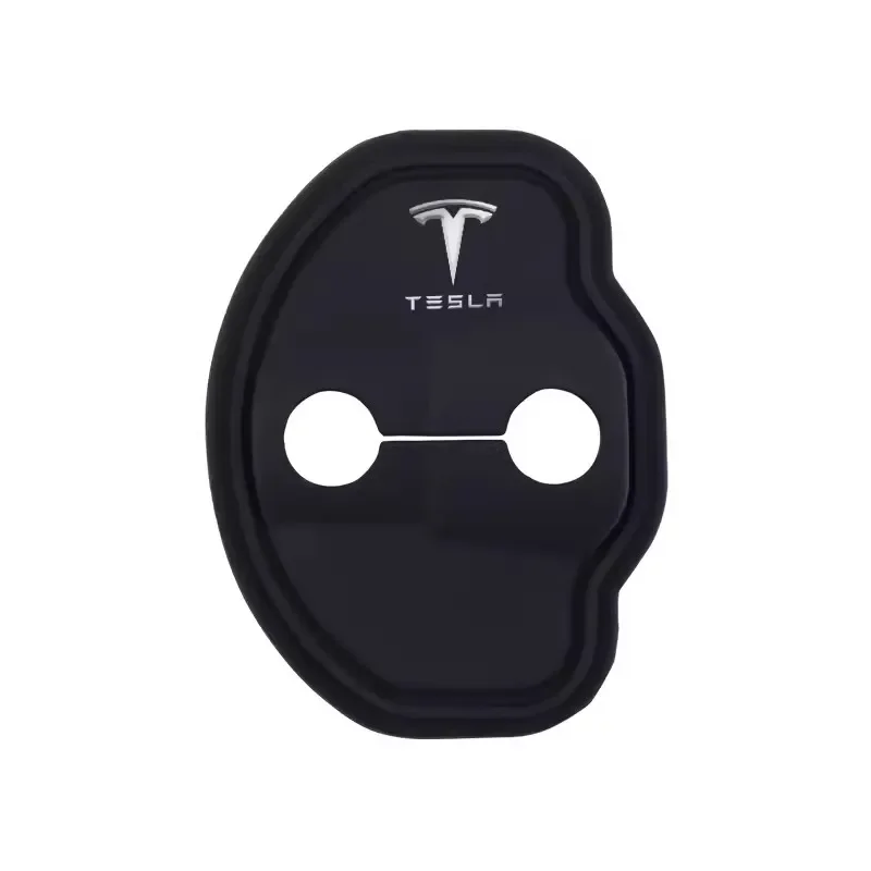 Suitable for Tesla ModelY3X car door lock covers door lock buckles shock absorber protective covers modified decorative stickers