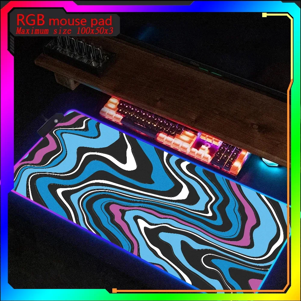 

Hot selling items HD print Strata Liquid Rgb Steelseries Laptop Backlit Keyboard Gamer Girl Table Large size Deskpad Mause pad