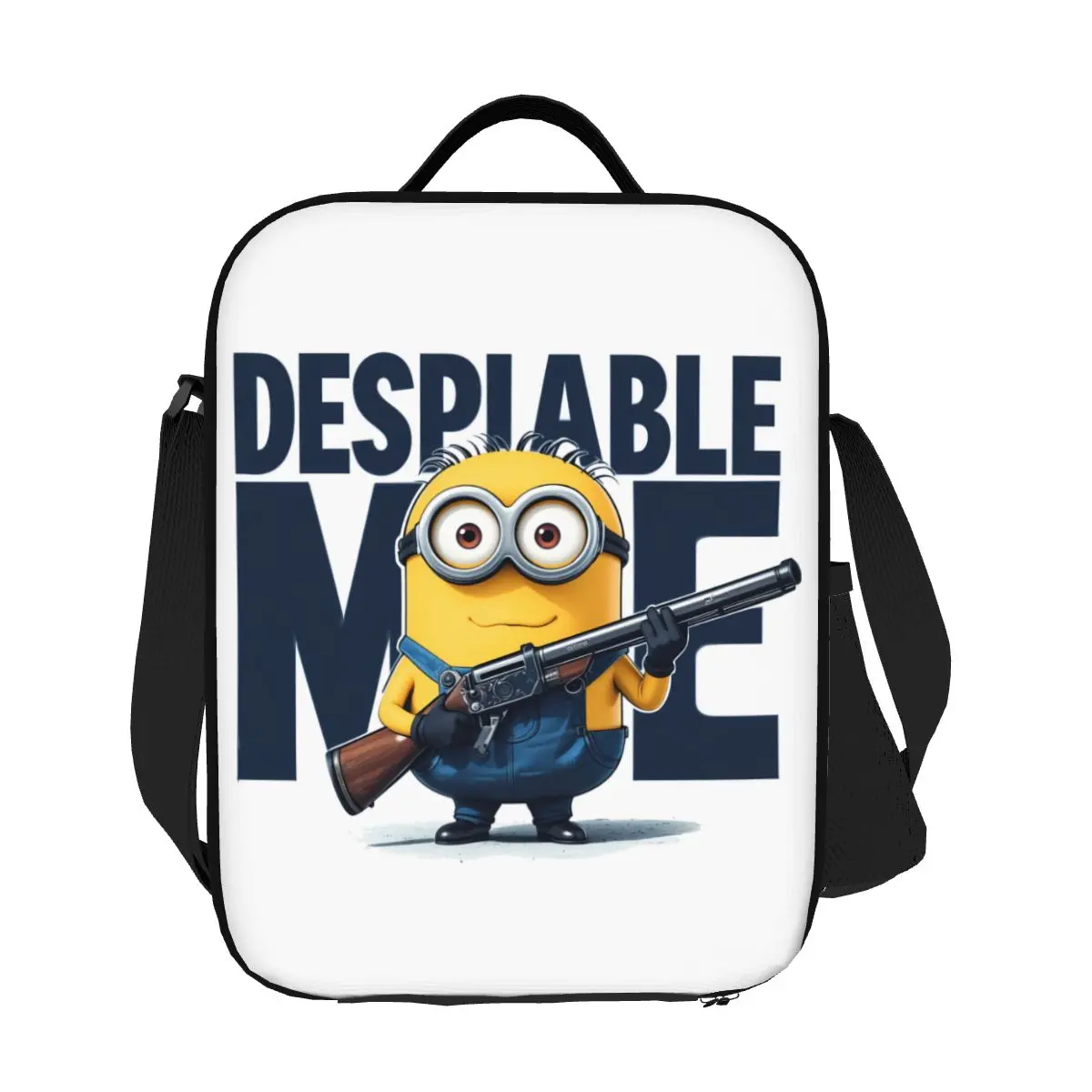 

Custom Animated Comedy Movies Minions Thermal Insulated Lunch Bag Women Resuable Lunch Tote for Multifunction Bento Food Box
