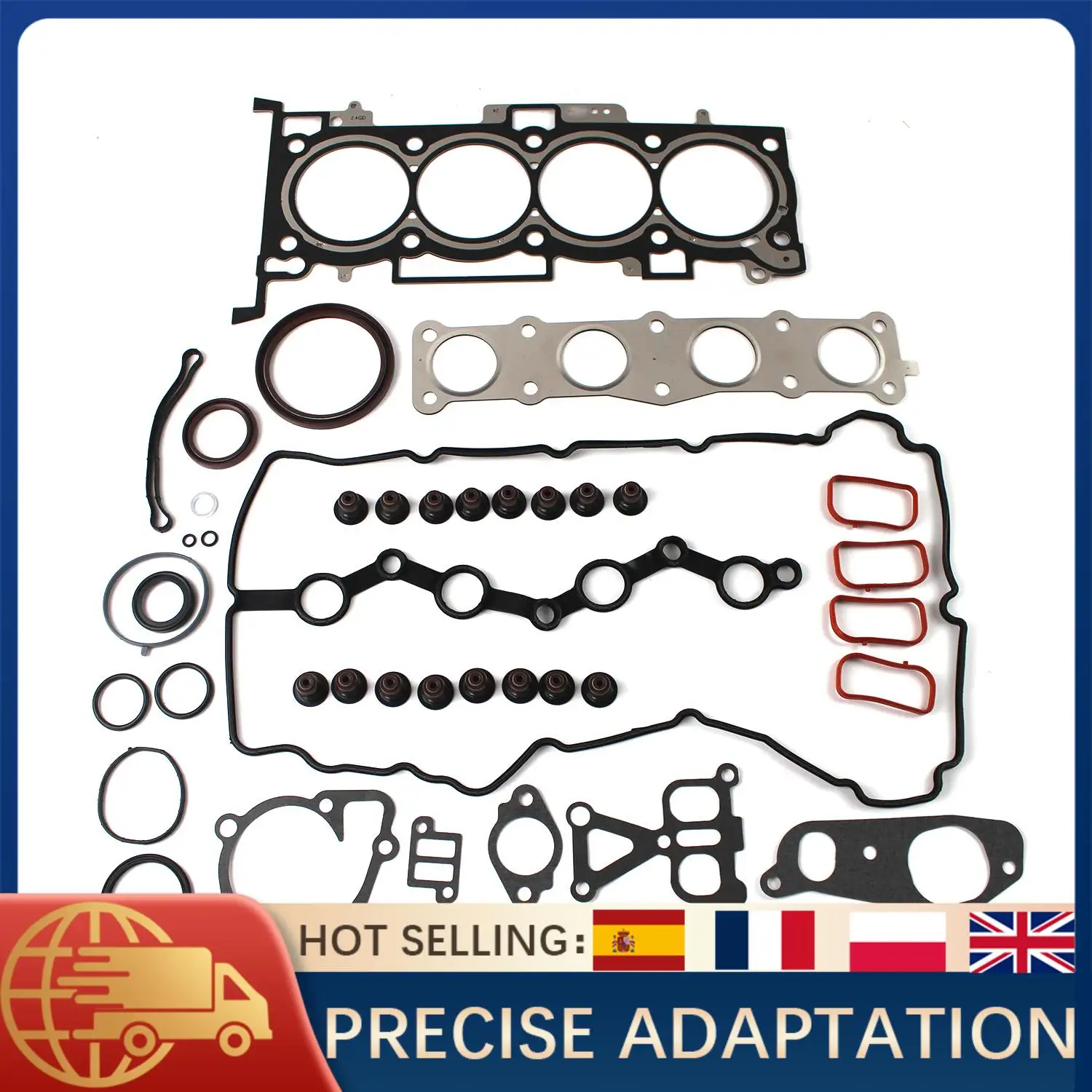 

1 комплект прокладок для капитального ремонта двигателя 21443-25000 209102GA02 для Hyundai Kia 2.4L GDI G4KJ 2014-2020 Tucson Sportage Sonata Optima