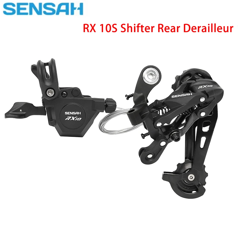 SENSAH RX10 MTB Bicycle Derailleur Shift Kit Shifter Rear Derailleur Shift Set Right Side Trigger 10 Speed Bicycle Parts