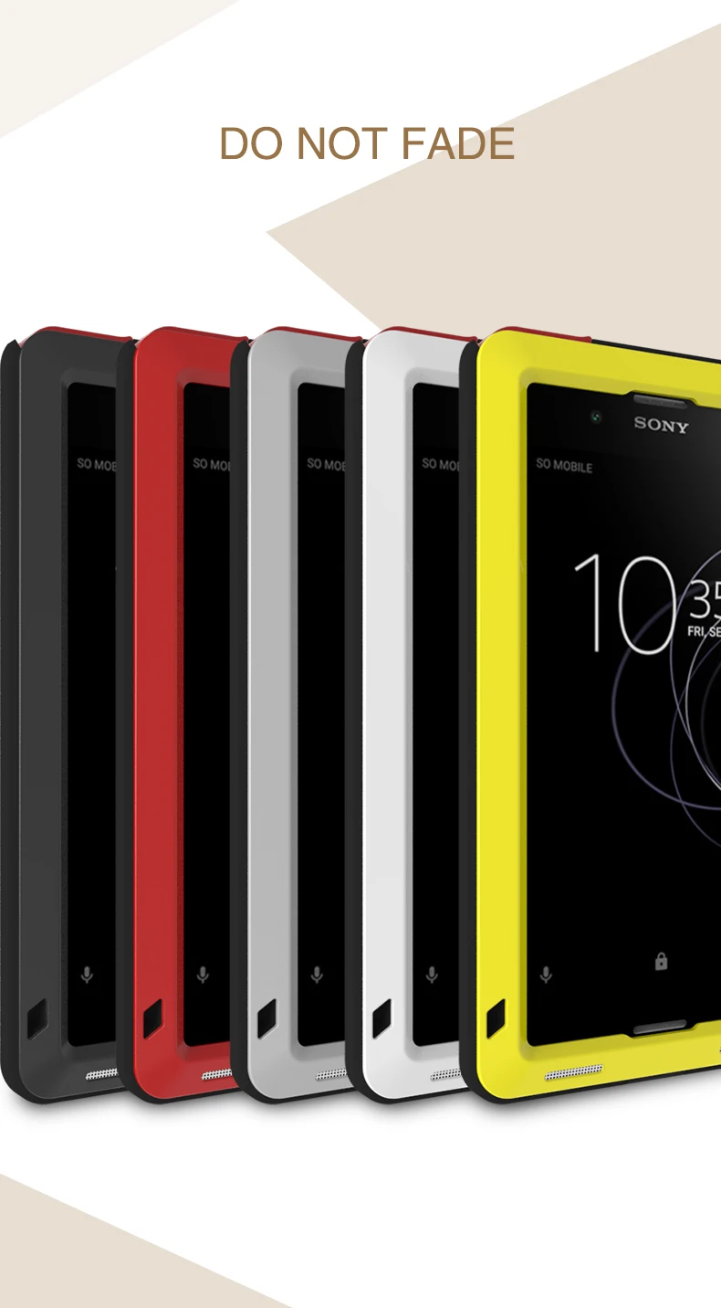 For Sony Xperia Xa1 Plus Cover Love Mei Shock Dirt Proof Water Resistant Metal Armor Cover Phone Case For Sony Xperia Xa Ultra