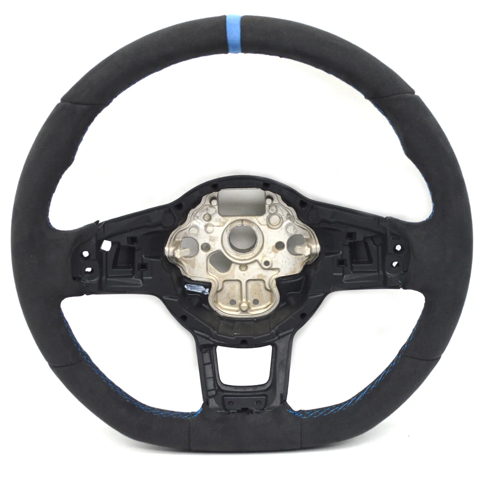 Alcantara lederen stuur geschikt voor VW Golf7 MK7 R GTI GTE GTD Passat B8 Tiguan MK2, sportwiel, auto-accessoires