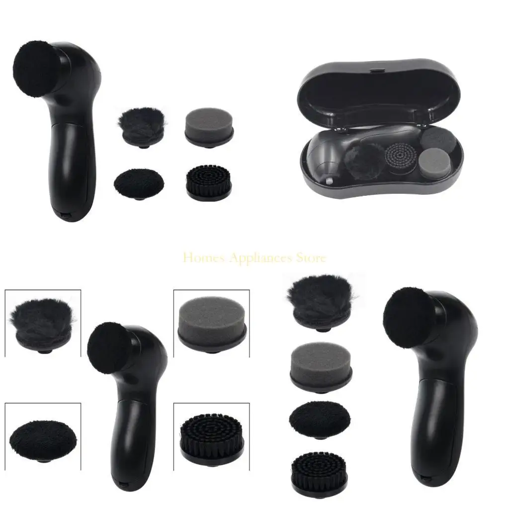 

D0AB Электрическая щетка для чистки обуви Щетка для чистки пыли Щетка для полировки обуви Простая в использовании