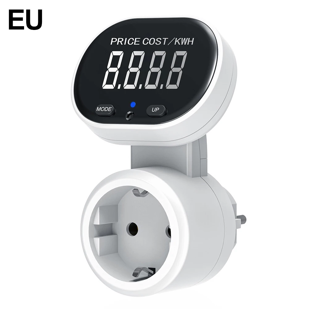 Electronic Devices Digital Wattmeter Power Meter Voltage Relay Socket Household Appliances ABS White Current Accuracy