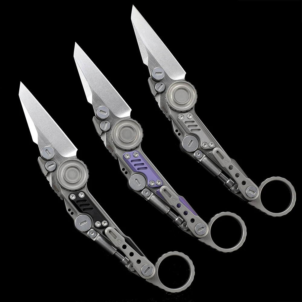 NOC Knife MT11  Folding Knife M390 Blade Titanium Alloy Handle Outdoor Camping  Hunting  Knife Self Defense Tools