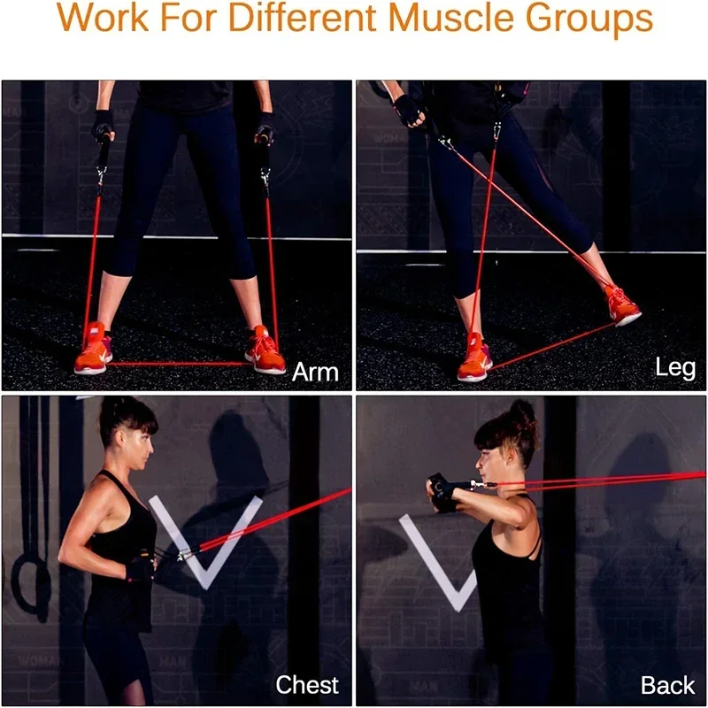 Bandas Elásticas de Resistenci - Resistance Bands Set With Handles reseña y precio
