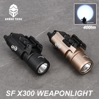 Tactical X300 Sureifr X300U Airsoft Weapon Light 400lm High Power hanging Metal LED Flashlight Pistol Scout Light Lanterna Torch