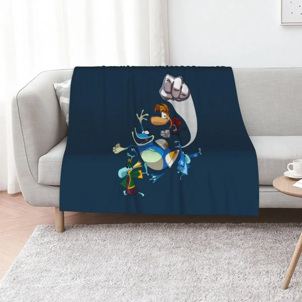 

Rayman and Globox Throw Blanket Modern Design Soft Blanket for Home Decor