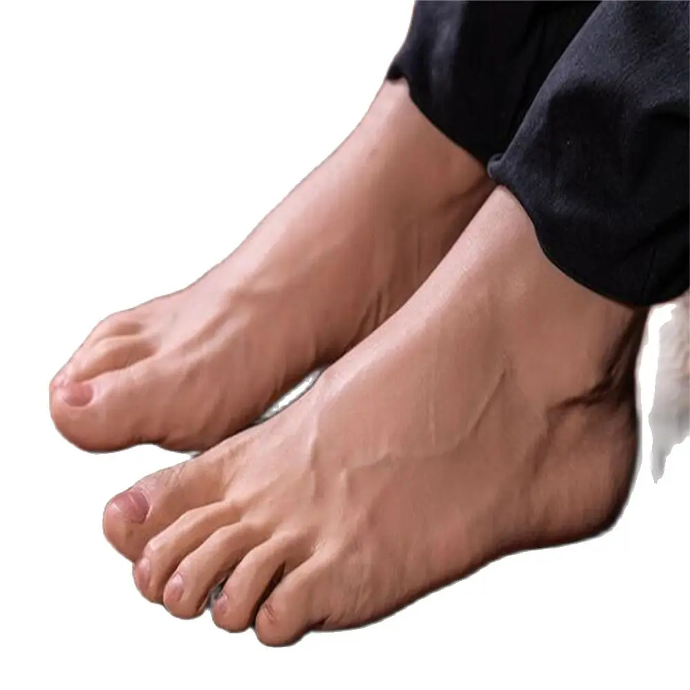 Real Life Silicone Inverted Male Foot Art Mannequins, Body Simulation Shoot Doll, D069,44Yard, 1Pc