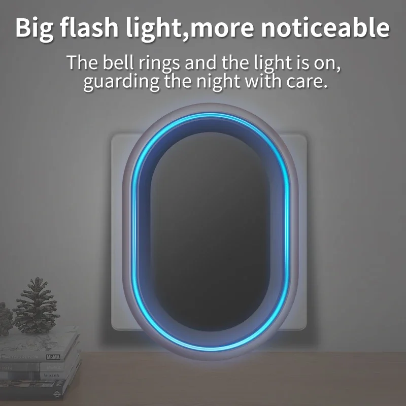 CACAZI Intelligent Home Wireless Outdoor Doorbell Waterproof Button Without Battery Door Bell Sets Home Kinetic Ring Chime New
