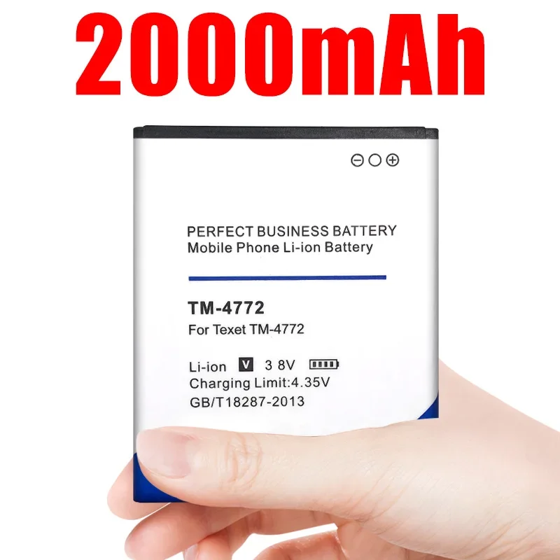 Grade Smart Phone Replacement Battery Fit for Texet Tm-4772 Tm 4772 Tm4772