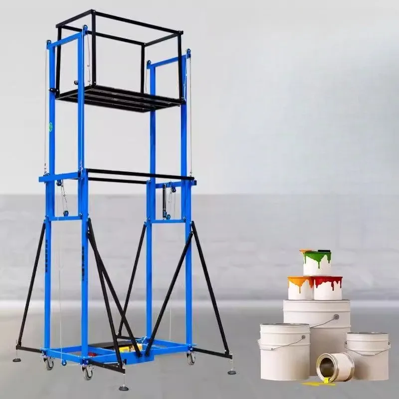 Échafaudage électrique levage mobile multifonctionnel pliant télécommande plate-forme de levage décorateur palan de construction