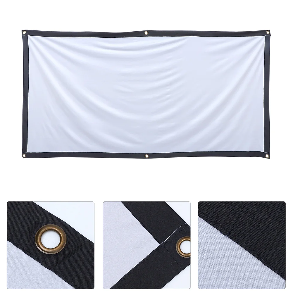 

1Set Projector Screen Foldable 120 Inch Polyester Material Portable Home Outdoor Movie Theater Screen Anti Wrinkle High
