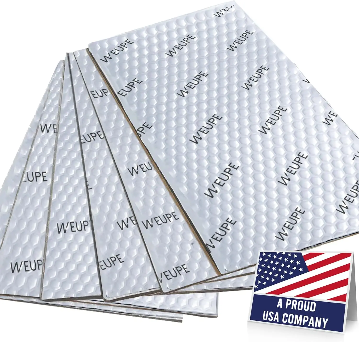 

Шумоизоляционный мат для автомобиля 80 mil 18 кв. футов, серебристый, для багажника, дверей, пола, шумоизоляция